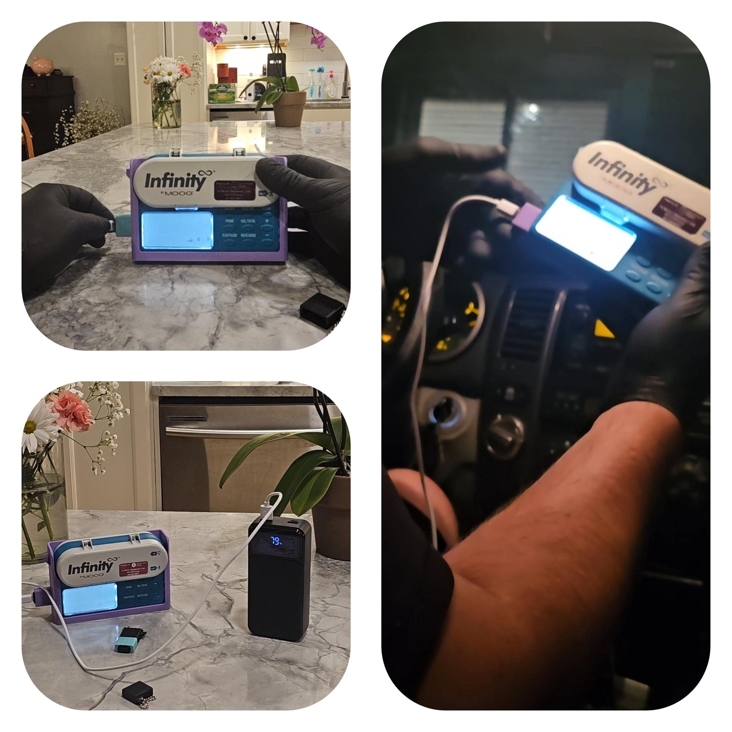 G-Tube Station™ USB-C Adapter | Feeding Pump Charging Accessory | Compatible with Infinity MOOG