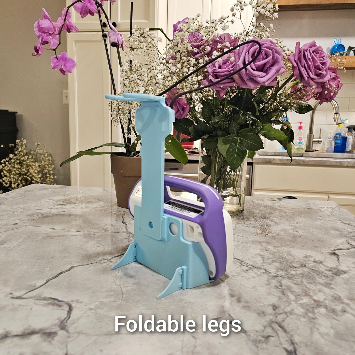 G-Tube Station™ Travel Station | Feeding Pump Carrier Stand for 500ml Bags | Compatible with Kangaroo OMNI