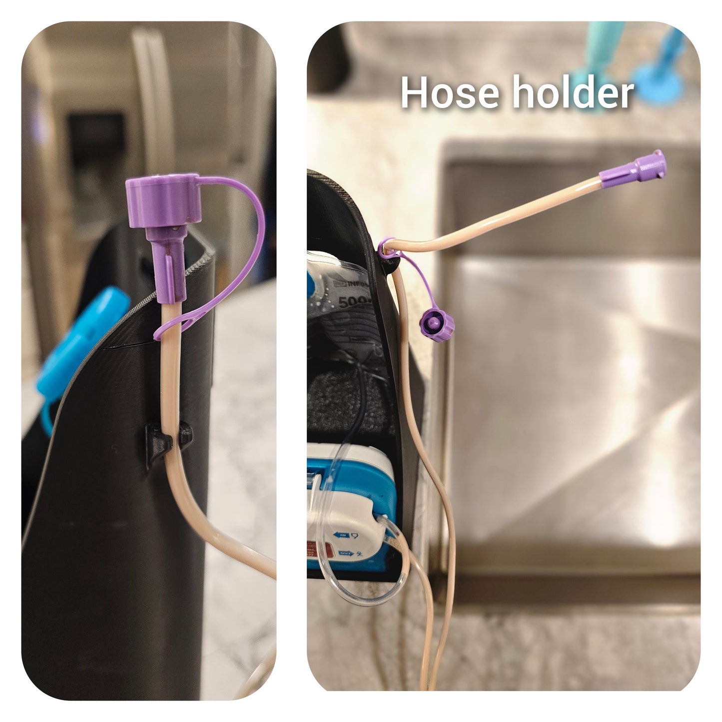 G-Tube Station™ | Feeding Pump Holder Stand with Syringe Clip | 500ml & 1200ml Bags | Compatible with Infinity MOOG